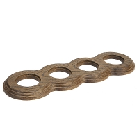 Рамка 4 поста Восьмерка 	Дуб зеленый 